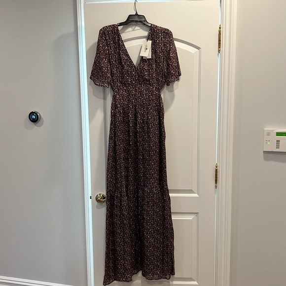 BA&SH DIVINE SILK-BLEND MAXI DRESS - Picture 6 of 9